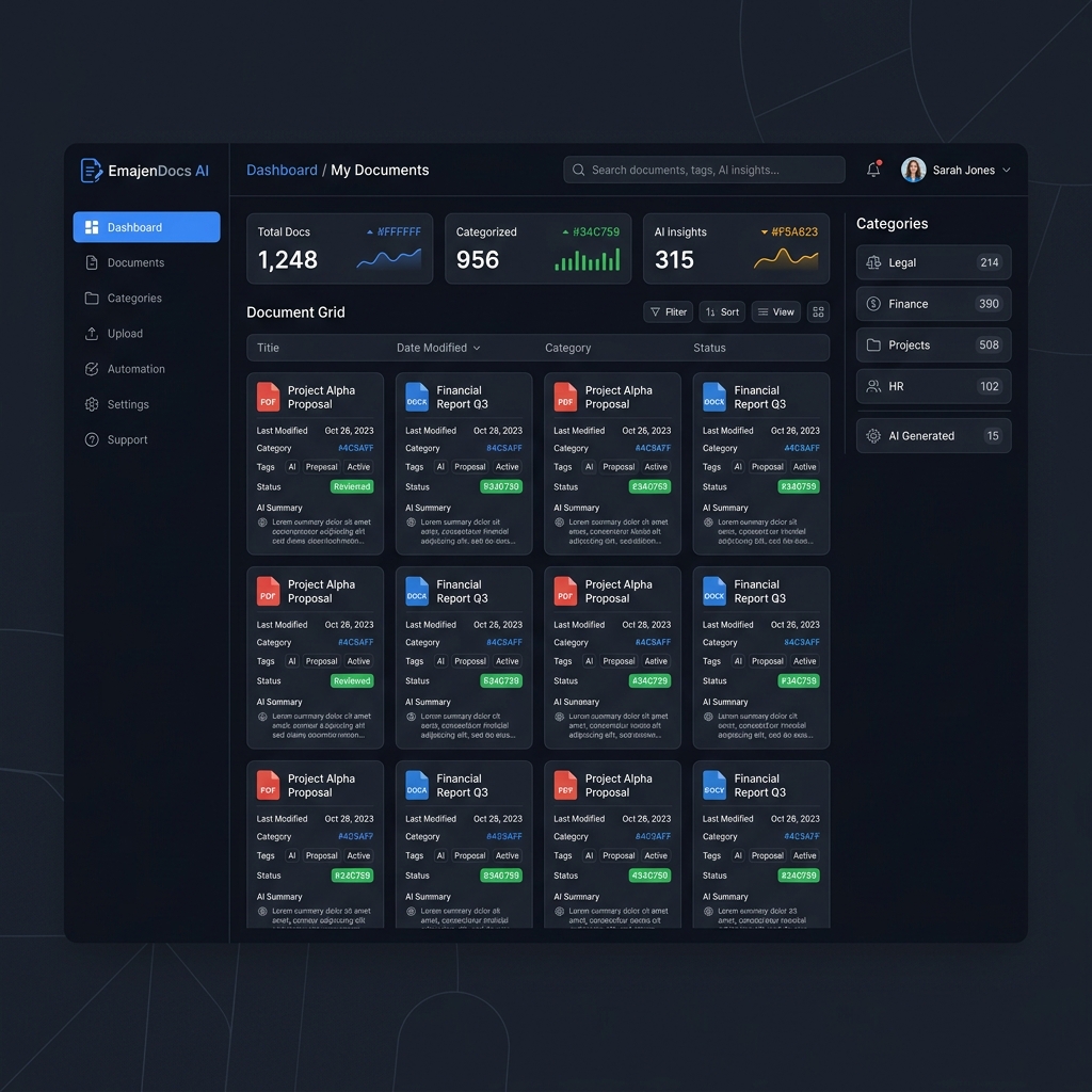 EmajenDocs Dashboard